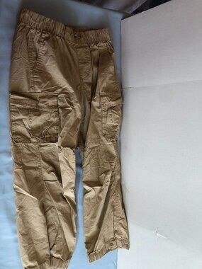 GAP Kids LARGE 10 Khaki Joggers 26" Waist